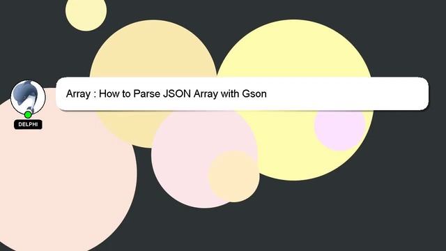 Array : How to Parse JSON Array with Gson