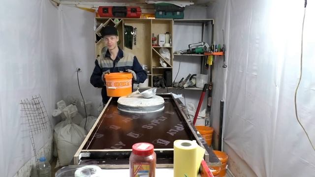 Как сделать кухонную столешницу из бетона. Часть I. Concrete countertop diy.
