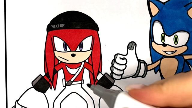 SONIC PRIME coloring page/ How to draw Sonic Prime / Sonic coloring book смотреть онлайн
