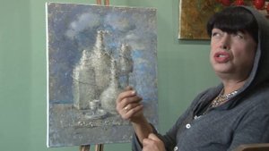 Обзор картины Елены Ильичевой -"Город из белого песка"