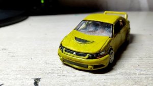 Обзор на Mitsubishi lancer evolution 9 из пластилина!