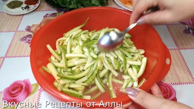 Это Лучший Рецепт из Кабачков По-Корейски! Нереально Вкусная Закуска!