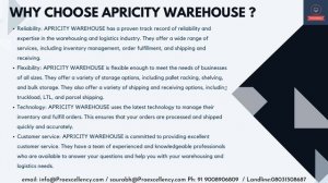 APRICITY WAREHOUSE training Learn and upgrade your knowledge with APRICITY WAREHOUSE Online Trainin