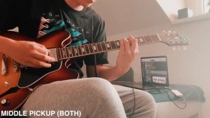 SOUND DEMO Epiphone ES-335 Figured 'Inspired by Gibson' 2022 (No Talking)