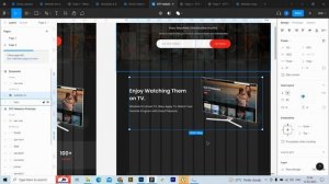 OTT landing page Website Design in Figma (part-1) | Modern UI Design 2023