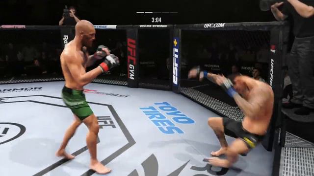 Conor McGregor vs Renato Moicano Full Fight - UFC 4 Simulation