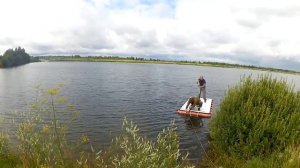 PVC pipe boat! Плот из пвх труб.