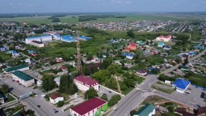 Село Омутинское, Омутинский район, Тюменская область с высоты