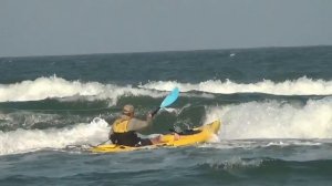 15 Year Olds First Time Kayaking the Surf, PINS