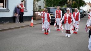 Morris dancing at the Durham Ox 2023
