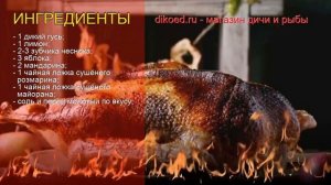 Рецепты из гуся - как приготовить гуся дикого пошаговый рецепт - Мандариновый гусь за 150 минут
