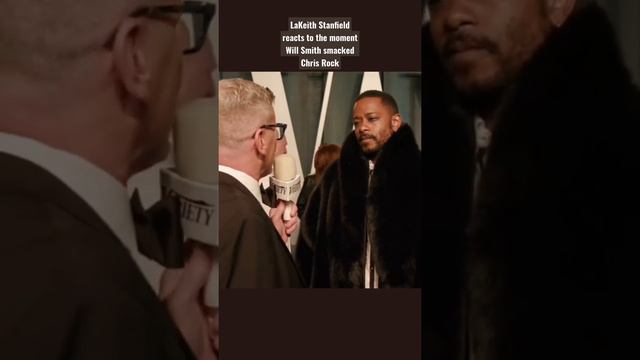 LaKeith Stanfield reacts to the moment Will Smith smacked Chris Rock #willsmith #chrisrock #willcla