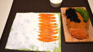 Рулет из лаваша с семгой, авокадо и сливочным сыром | Сырный РУЛЕТ с красной рыбой
