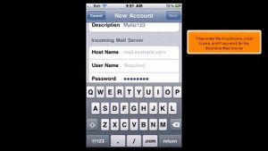 iPhone: How to Setup an IMAP Email Account