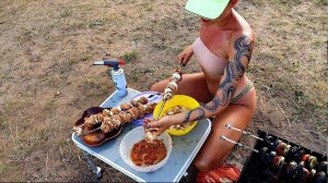 САМЫЙ Быстрый ШАШЛЫК из Свинины. ГАРНИР ИЗ ОВОЩЕЙ.