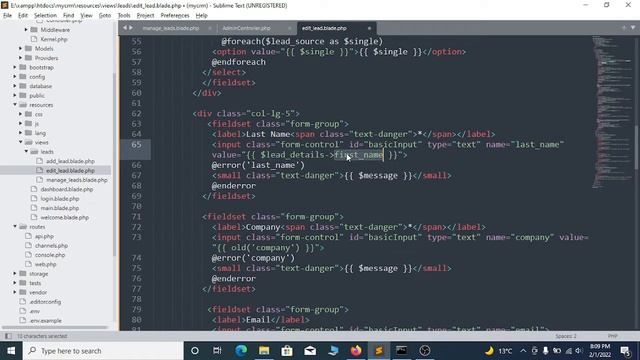 CRM System using Laravel 8 | Zoho CRM | Delete & Update Lead | Part-4