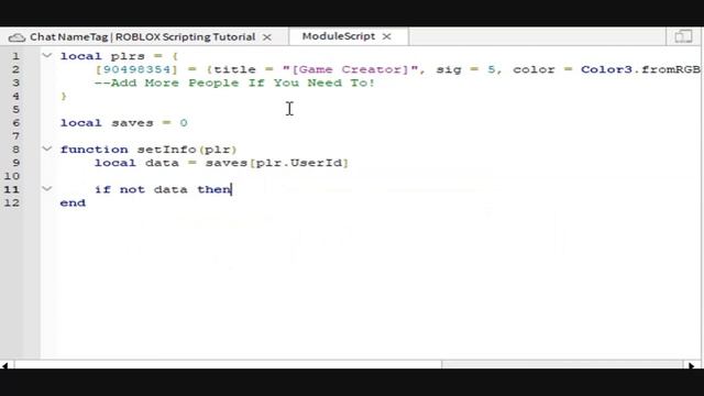Chat NameTag Script | ROBLOX Scripting Tutorial смотреть онлайн