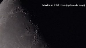 Zooming in on Moon - Celestron Ultima 22-66x 100mm Spotting scope | Moon in high magnification!