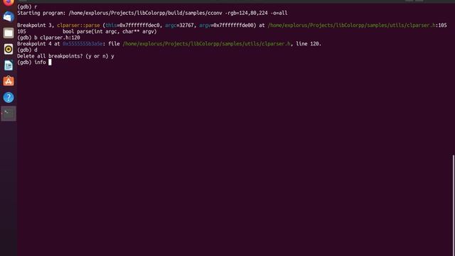 GDB. Точки останова (breakpoints) смотреть онлайн