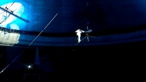 Акробаты под куполом в цирке Сочи