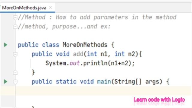 Java Methods and Adding Parameters || How to add parameters to methods || #JAVAMethods, #Parametere