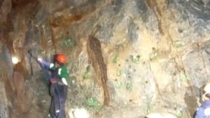 Зарядка забоя на проходке .