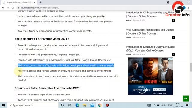Fivetran Off Campus Drive 2021 | Eligibility Criteria | Exam Pattern | Students Circles Jobs. смотреть онлайн