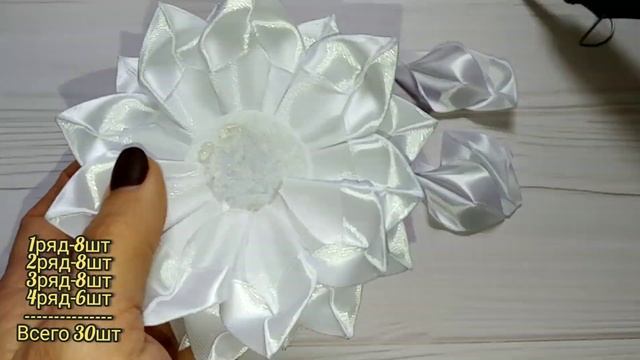 Просто...но как же красиво✨?Пышные бантики из атласной ленты 2.5 см