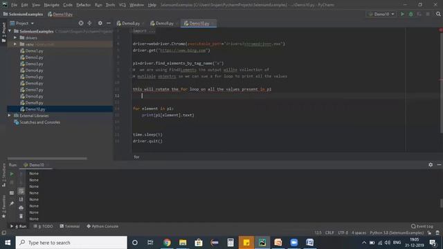 Scenario 6: Create a test script using findElements - Part 1 || Selenium Python for Beginners