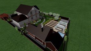 Экспресс проект ландшафтного дизайна участка 10 соток, 2017г., г. Арзамас