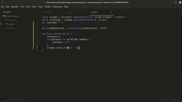 How To Create Image Carousel With HTML CSS Javascript смотреть онлайн