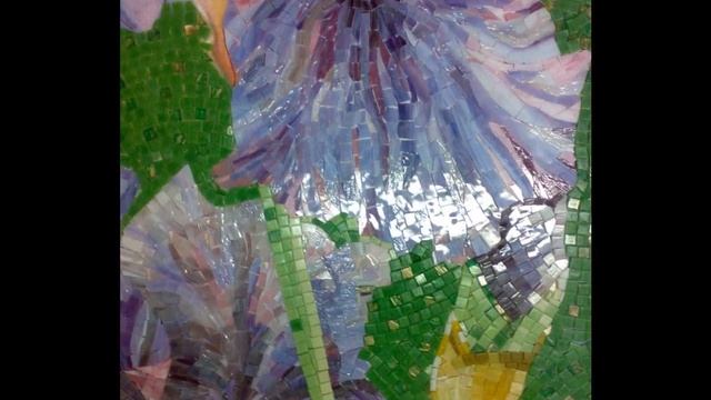 Art-мастерская "Антонида". Мозаичное панно "ИРИСЫ" смотреть онлайн