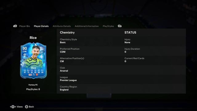 90 Declan Rice Fantasy FC Player Analysis!! || EA FC 24 Ultimate Team смотреть онлайн