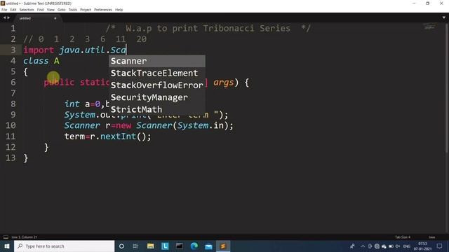 Java program to print Tribonacci Series | Learn Coding смотреть онлайн