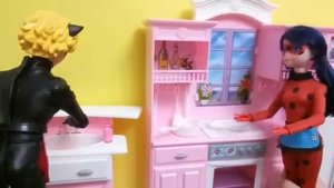 Ladybug & Cat Noir | Miraculous doll kitchen | Ледибаг и Суперкот на кухне для кукол