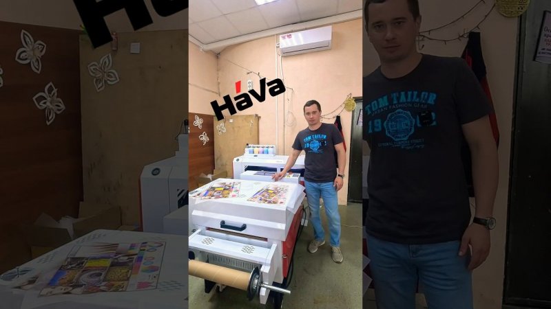 ДТФ печать. HaVa 45 см на 2-х ПГ i3200 #shortsyoutube #shortsvideo #dtf #dtfprinter #дтф