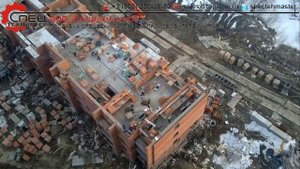 Башенный Кран QTZ-250.  Работа крана