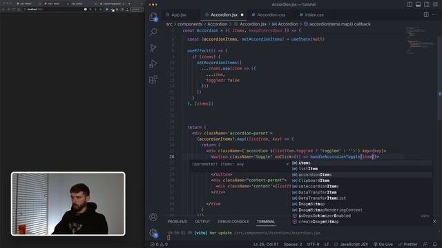 Build An Accordion In React From Scratch | ReactJS Tutorial