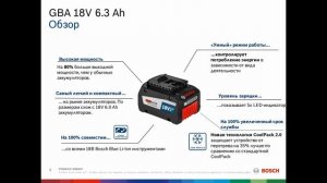 Аккумулятор Bosch 18V 6.3Ah EneRacer