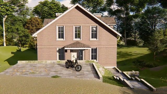 Проект дома с цоколем на склоне • АртПро, Проектное бюро, проект дома смотреть онлайн