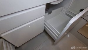 Подвесная тумба для ванной с двумя раковинами || От производителя без посредников.