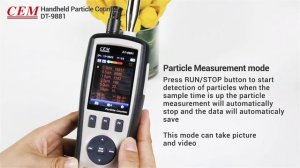 CEM DT-9881 Air particle HCHO CO temp and humidity Built-in Camera,Dust-Free Workshop and Hospital