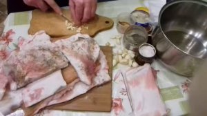 Вареное сало /Boiled bacon