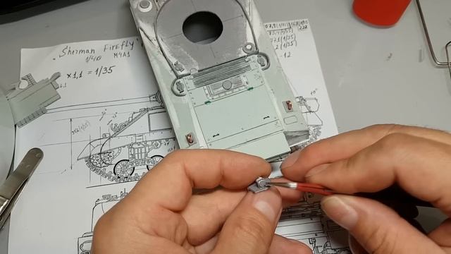 Sherman Firefly, (корпус, часть-5) 1/35 смотреть онлайн