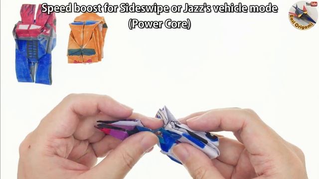 How To MAKE A Mini-Con Paper Craft / Origami THAT IS TRANSFORMABLE (requires 1 Cut)