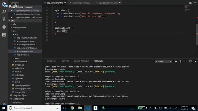 PRO-ANGULAR - Component in detail, ngFor, and using localStorage