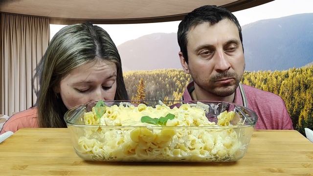 МУКБАНГ МАКАРОНЫ С СЫРОМ | MUKBANG MACARONI AND CHEESE | #pasta #cheese #mukbang #asmrrussia