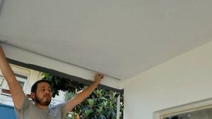 Преображение нашего балкона / Карниз для штор от солнца