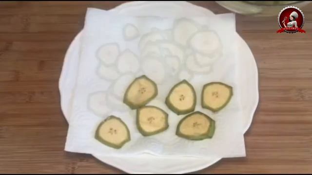 Банановые чипсы без духовки - жареные бананы с кожурой