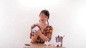 Бумажная гадалка оригами. Простые поделки для детей
